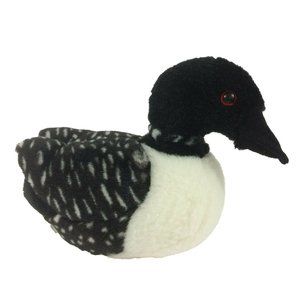Wild Republic Audubon Birds Common Loon Plush 7" Stuffed Animal Bird NO Sound